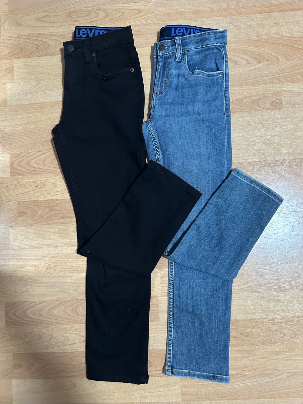 Levi's boys Skinny Jeans — Light Blue & Black 502